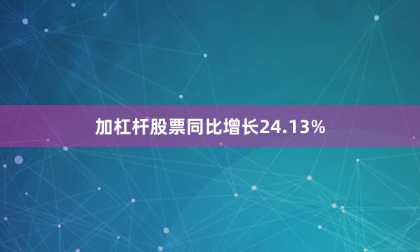 加杠杆股票同比增长24.13%
